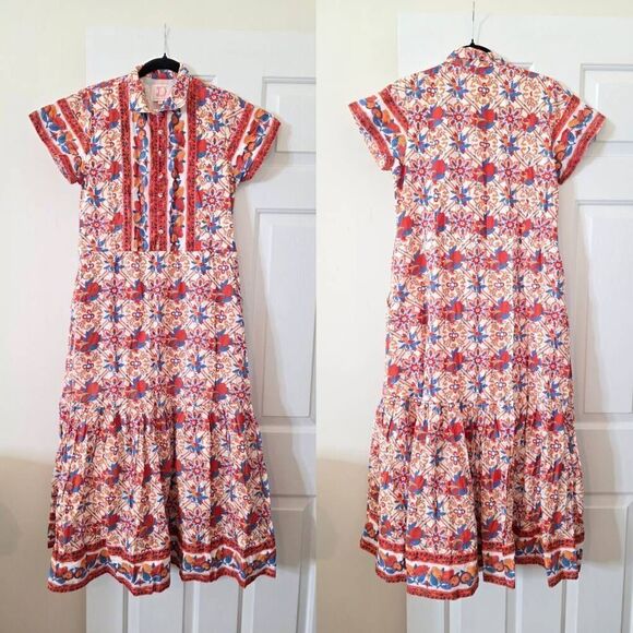 Victoria Dunn Midi Dress XS - Picture 1 of 12